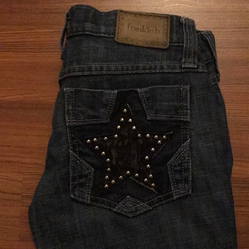 Frankie B. Dark Blue Jeans, Size 25